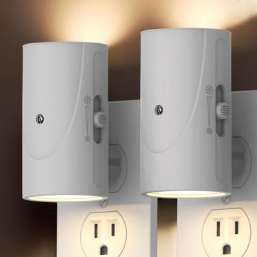 Imagem de Lâmpada Niocomio LED Night Light, pacote com 2 unidades, 3000K, regulá