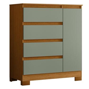 Imagem de Cômoda Sapateira Olímpia 1 Portas e 4 Gavetas - Móveis Albatroz