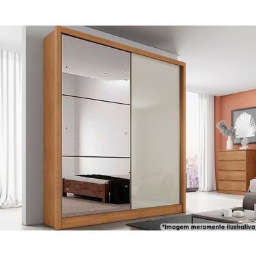 Imagem de Guarda Roupa Casal 2 Portas E 3 Gavetas C/ Espelho Virtus Plus Freijó/Fendioff - Novo Horizonte