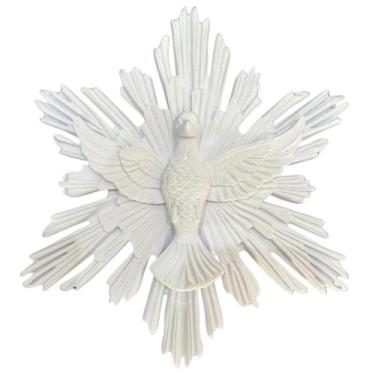 Imagem de Imagem Sagrada Divino Espirito Santo Branca Estilo Moderno - FLEX3D