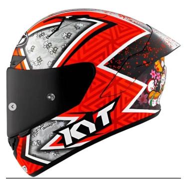 Imagem de Capacete KYT TT Course Gino Rea Branco e Laranja