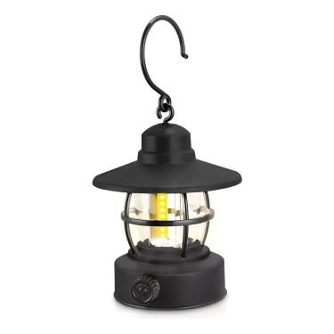 Imagem de Luminária Formato Lampião Led Recarregável Resistente