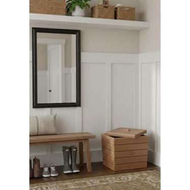 Imagem de Baú Madeira Rústico Não é Segredo Marrom 40x38