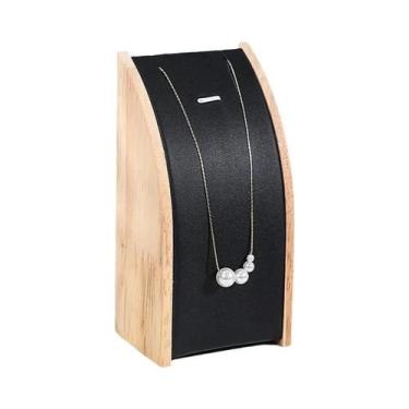 Imagem de Suporte De Exibição De Joias Em Madeira Em Formato De Arco Para Colare