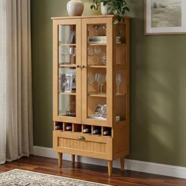 Imagem de Cristaleira Duas Portas De Vidro Roma Cavazotto Freijó Freijó