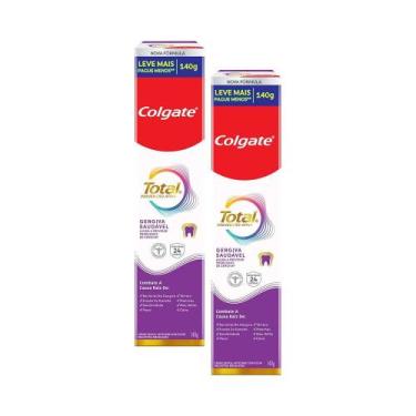 Imagem de Kit 2 Cremes Dentais Colgate Total Gengiva Reforçada 140g