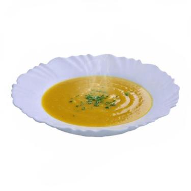 Imagem de Jogo Prato Pétala Fundo Caldo Ondulado Branco 23,5cm 12uni - Duralex