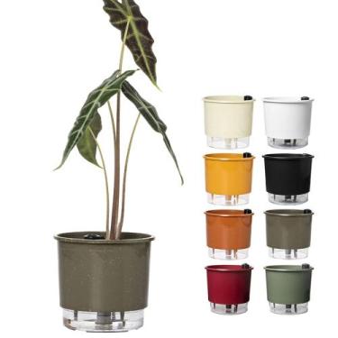 Imagem de Vaso Auto Irrigável Raiz N 03 Antidengue Planta Flor Folhagem, Basalto