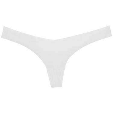 Imagem de Calcinha Fio Dental Bonjour FT3787 Invisível, Branco, G