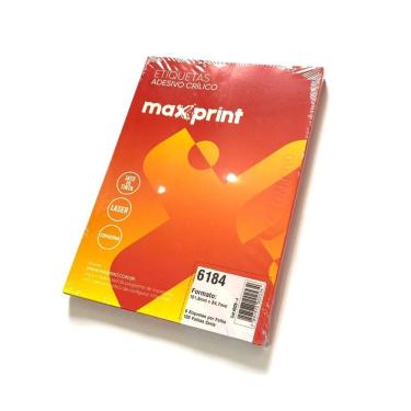 Imagem de Etiqueta 6184 Ink/Las 101,6X84,7Mm 100Fls Maxprint