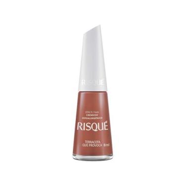 Imagem de Esmalte Risqué Cor Terracota que Provoca com 8ml, Nude, 8ml
