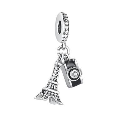 Imagem de Pingente De Prata 925 Para Pulseira De Berloques De Viagem, Conta Bril