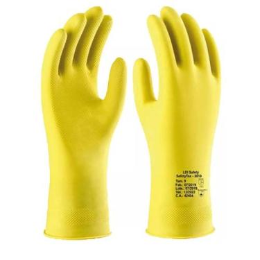 Imagem de Luva de latex para limpeza amarela - kit revendedor - LDI SAFETY, 08 (