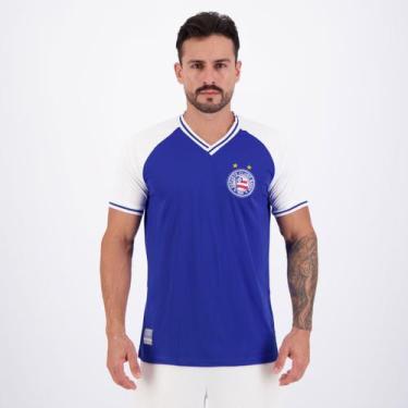 Imagem de Camisa Bahia Retrô Raglan Azul - Retromania, P