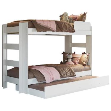 Imagem de Treliche Max  Estrutura MDF 25mm  Escada Reversível  Branca - Top Deco