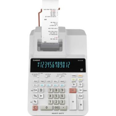 Imagem de Calculadora Com Bobina Casio Dr-210r We Branca