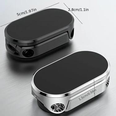 Imagem de Suporte Magnético para Celular Veicular em Respiradouro Dobrável Telefone Carro Metal Universal com Rotação OEM