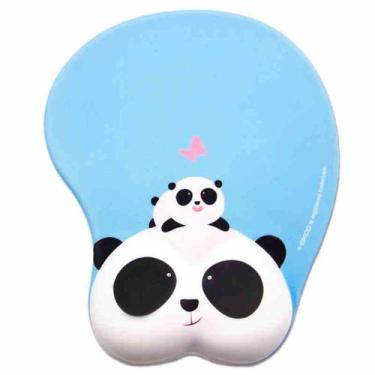 Imagem de Mouse Pad Gel para descanso de pulso Bear Girl Blue 21,5x26x3cm - yiwe