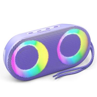 Imagem de Alto-falante Bluetooth portátil MIATONE com luzes 15W IPX7