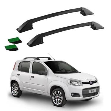 Imagem de Bagageiro Fiat Uno 2011 2012 2013 2014 a 2020 Preto Colado - Track