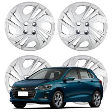 Imagem de Jogo Calota Aro 15 GM Onix Hatch/ Plus 2020 em diante Cubo Padrão Prat