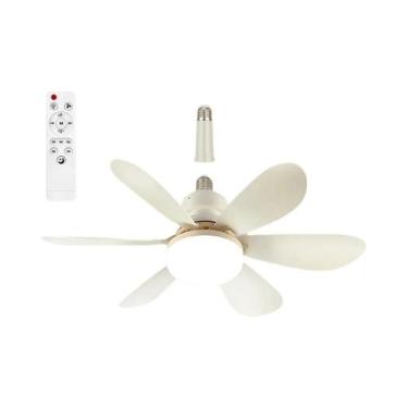 Imagem de Ventilador De Teto LED E27 40W Com Controle Remoto, 3 Modos, Alta Potê