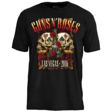 Imagem de Camiseta de Banda Guns N Roses em Algodão Oficial-Unissex