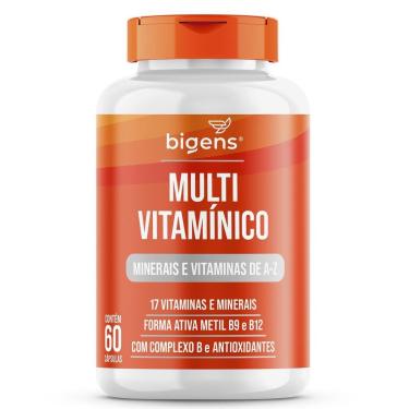 Imagem de Multivitamínico de A-Z 17 Vitaminas e Minerais com Complexo B e Antioxidantes 60 Caps -...