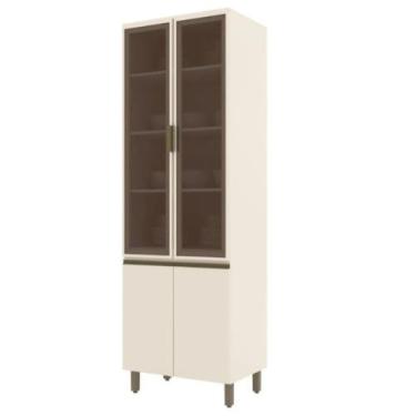 Imagem de Cristaleira 4 Portas com Vidro Henn Connect, Off White