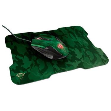 Imagem de Mouse Gamer Trust Óptico 3200DPI 6 Botões - GXT 781 Rixa com Mouse Pad