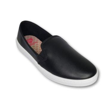 Imagem de Tenis Molekinha Feminino Infantil Slip On Napa Sardenha, Preto, 33