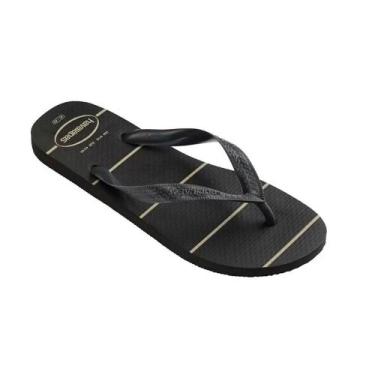 Imagem de Chinelo Masculino Essential Havaianas 018256, 42, Preto