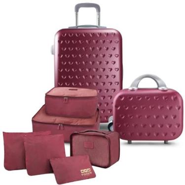 Imagem de Mala de Viagem Bordo Pequena Rígida 10 KG Aprovada ANAC ABS Rodinhas F