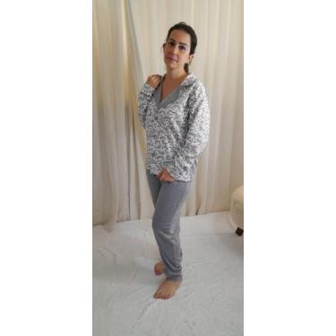 Imagem de Conjunto de Pijama Feminino Pluminha - Stile di Gioielli, Xadrez rosa,