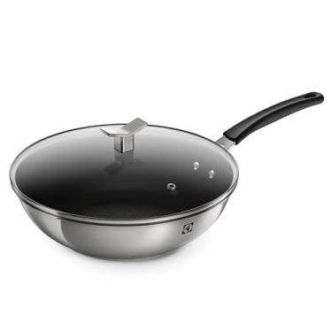 Imagem de Electrolux Frigideira Wok com Tampa Aço Inox Antiaderente 28cm 3,6L