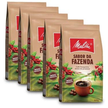 Imagem de Café Melitta Sabor da Fazenda Kit 5 Pacotes de 500g cada