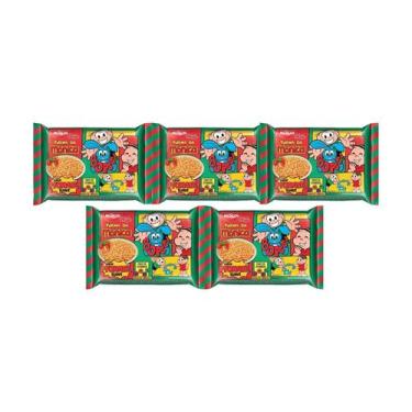Imagem de Macarrão Instântaneo Kit com 5 sabor tomate Turma Da Mônica Pct 85g