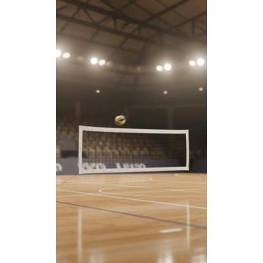 Imagem de Rede Vôlei Profissional 4 Faixas PVC Fio 4mm - Congratulations Store