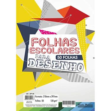 Imagem de Papel Sulfite A4 120g AP40, Pauta Branca, 524163, 40kg, 50 Folhas