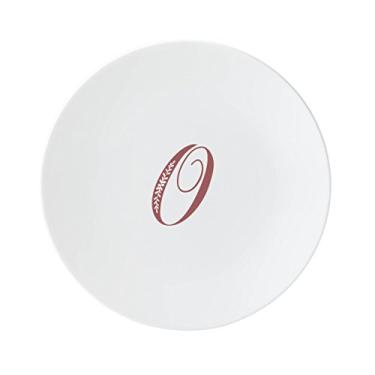 Imagem de Lenox Placa de destaque Merlot Script O, letra O