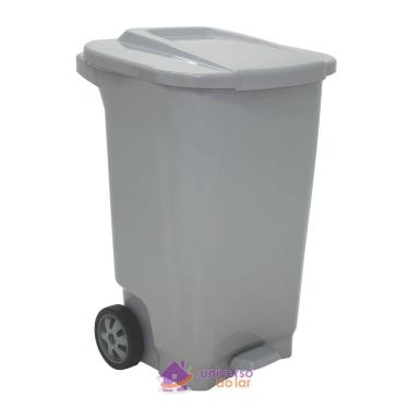 Imagem de Lixeira Tramontina T-Force 100 L Cinza com Rodas Tramontina