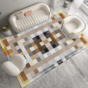 Imagem de Tapetes de área grande para decoração de interiores para meninos e meninas, quarto de crianças, tapete de chão antiderrapante de fibra de poliéster, tapete de ioga, sofá de veludo de cristal sem pelos para sala de estar