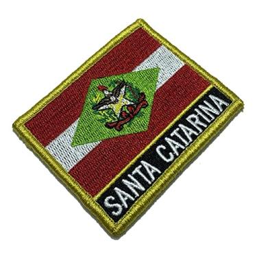 Imagem de BE0168NV01 Bandeira Santa Catarina Bordado Fecho Contato