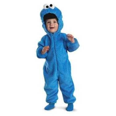 Imagem de Cookie Monster Deluxe Two-Sided Plush Jumpsuit Costume - Medium (3T-4T)