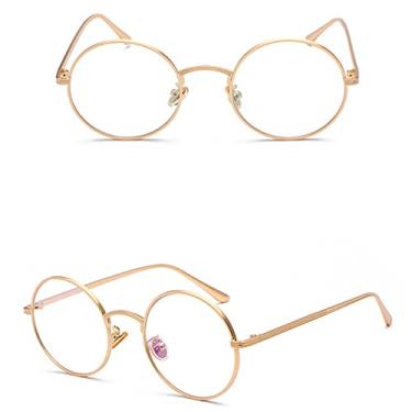 Imagem de Super Redondo Óculos de Sol Feminino Designer Moda Masculina Tons de Lente Verde Escuro UV400, Dourado Transparente, China