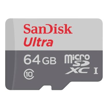 Imagem de Cartão De Memória Micro Sd Sandisk Ultra Classe 10 80mbs 64gb