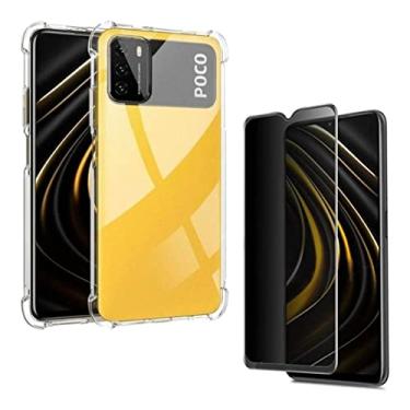 Imagem de Kit Capa Capinha E Película De Vidro 3d Privacidade Para Poco M3 - (Hard Glass Store)