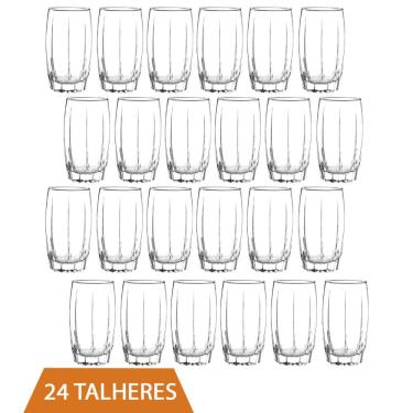 Imagem de Kit Copos 374 ML Vidro Long Drink Transparente Amadeus 24Un