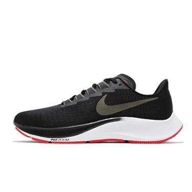 Imagem de Tênis de corrida masculino Nike Air Zoom Pegasus 37 Bq9646-004, Black/Medium Olive-olive Aura, 10.5