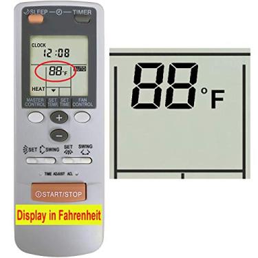 Imagem de YING RAY Substituição para controle remoto de ar condicionado Fujitsu para modelo AR-FB2 (visor em Fahrenheit)
